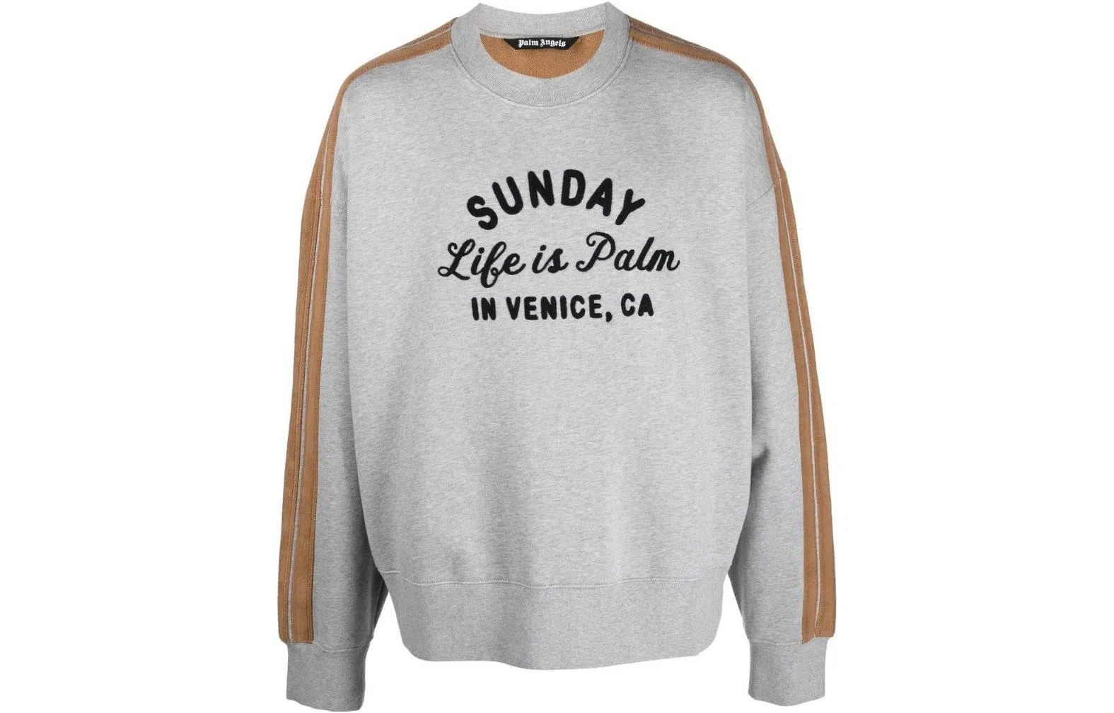 Palm Angels FW22 Grey Crewneck Sweatshirt