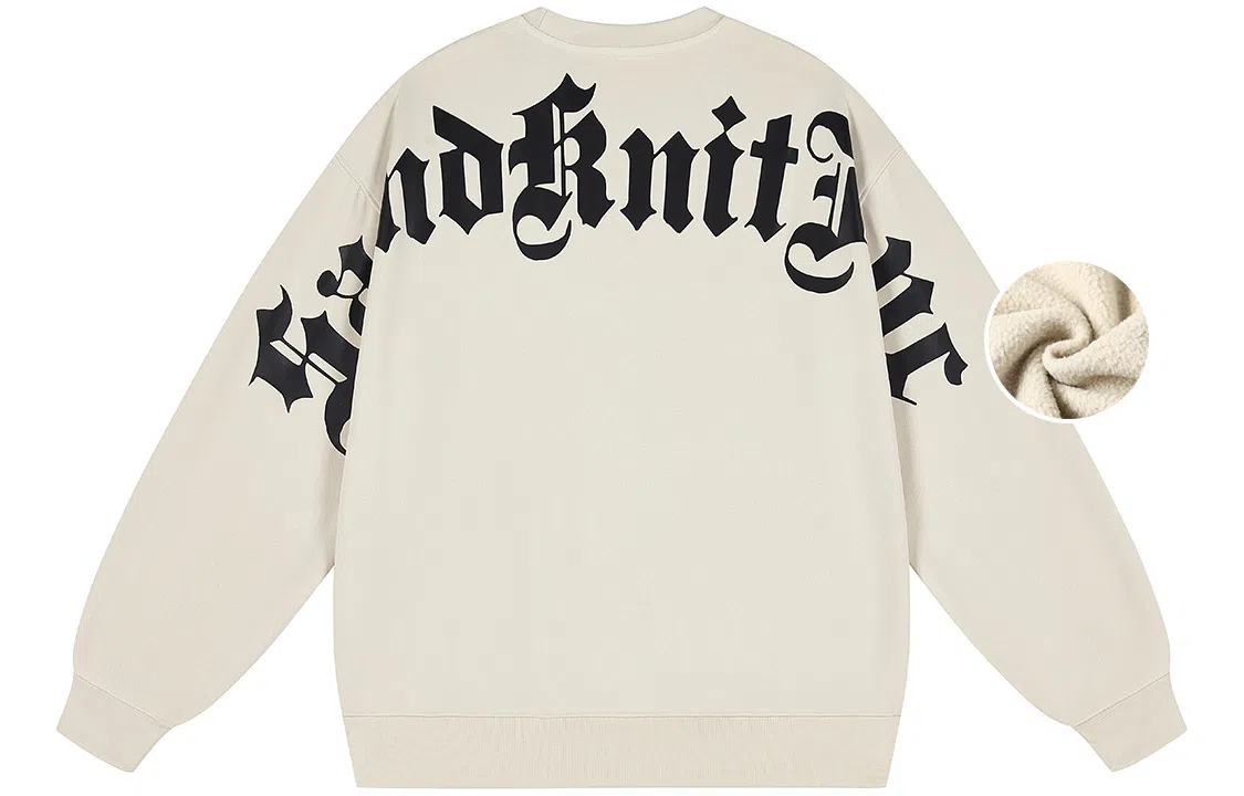 SandKnit Logo Print Fleece Sweatshirt