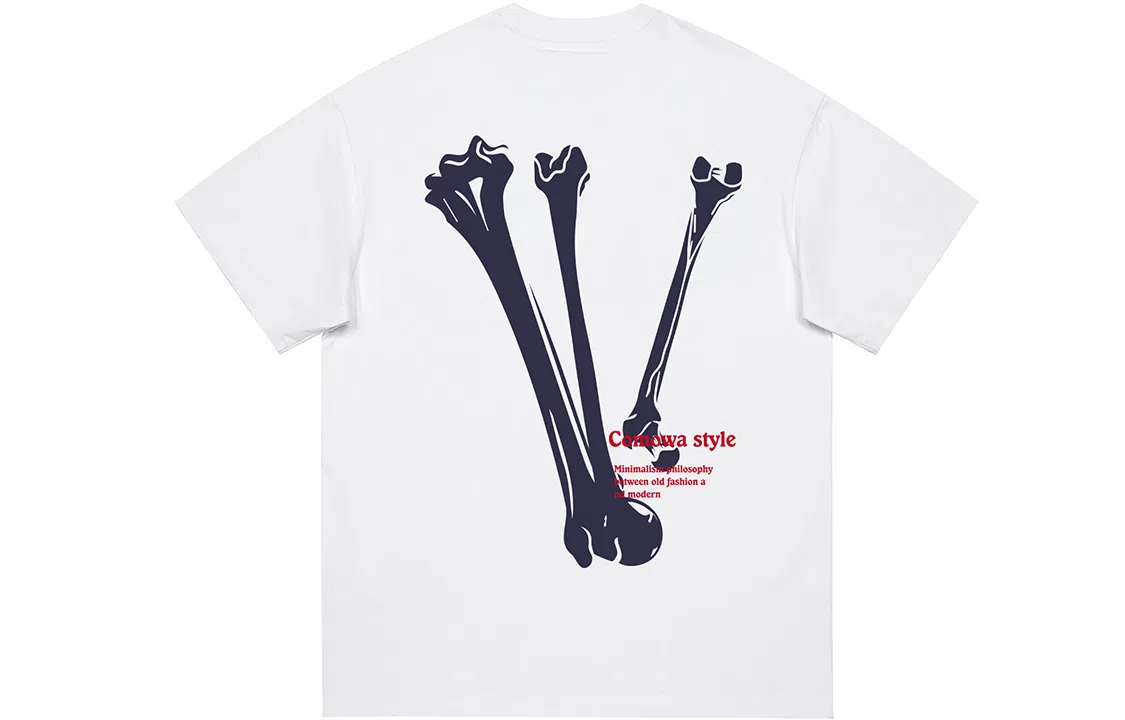 COMOWA Bone V Logo T-Shirt