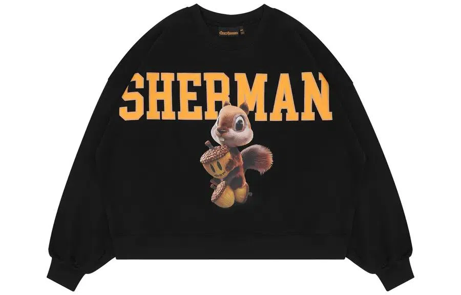 Drew House FW22 3D Sherman Boxy Crewneck - 3D Sherman Black