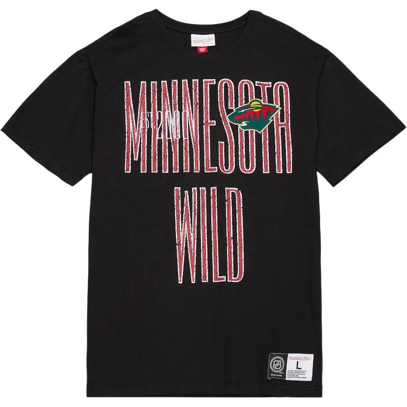 Mitchell & Ness Minnesota Wild Team OG Premium Tee Black