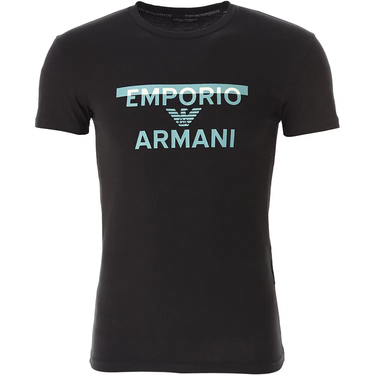 Emporio Armani SS24 Logo T-Shirt Black