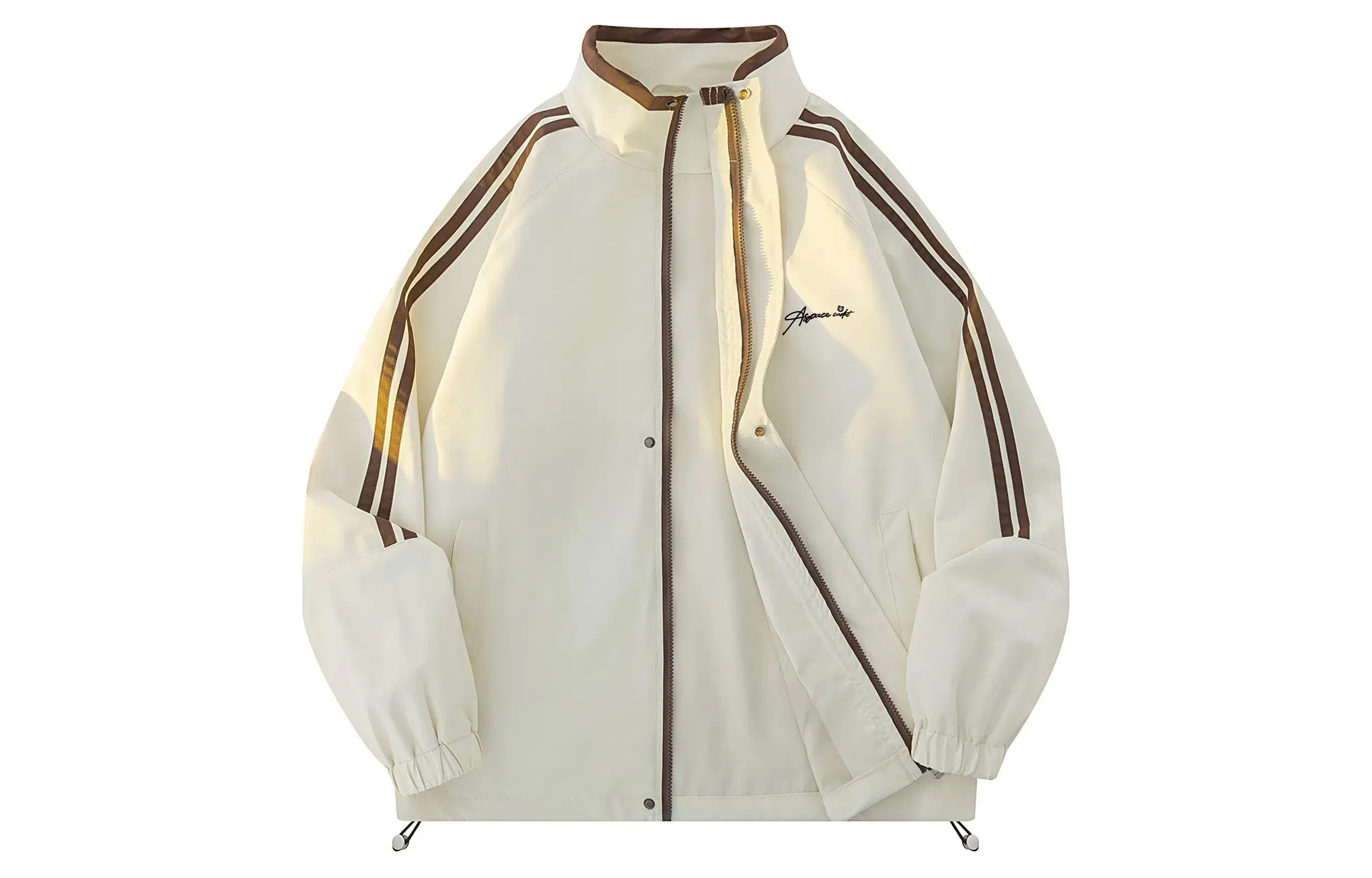 王者荣耀 鲁班七号星空梦想款 基础美式条纹字母纯色休闲宽松高级感小众工装夹克外套 男女同款