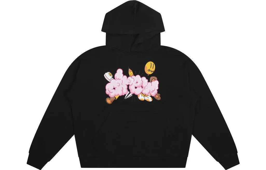 Drew House FW22 Doodle Joy Hoodie Black