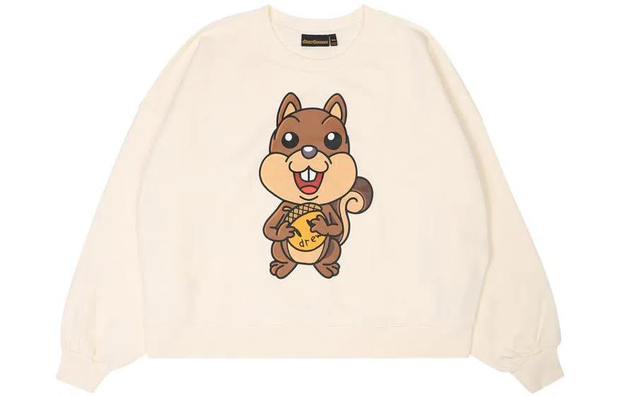 Drew House FW22 Sherman Boxy Crewneck - Sherman Off-white