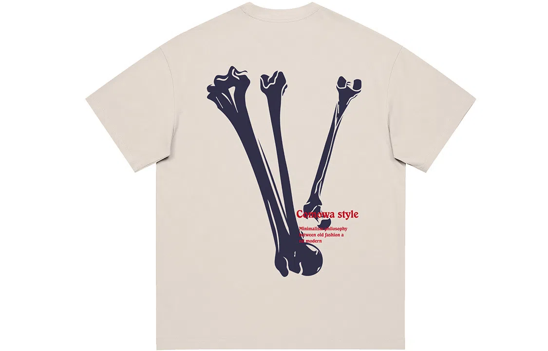 COMOWA Bone V Logo T-Shirt