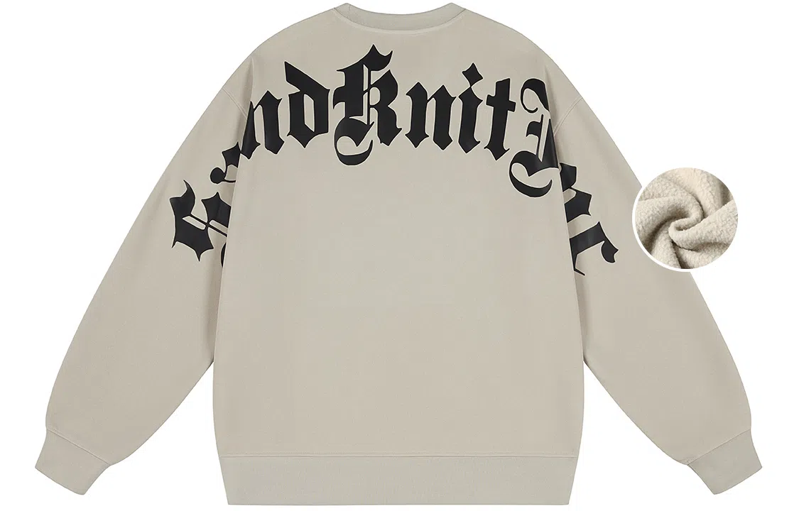 SandKnit Logo Print Fleece Sweatshirt