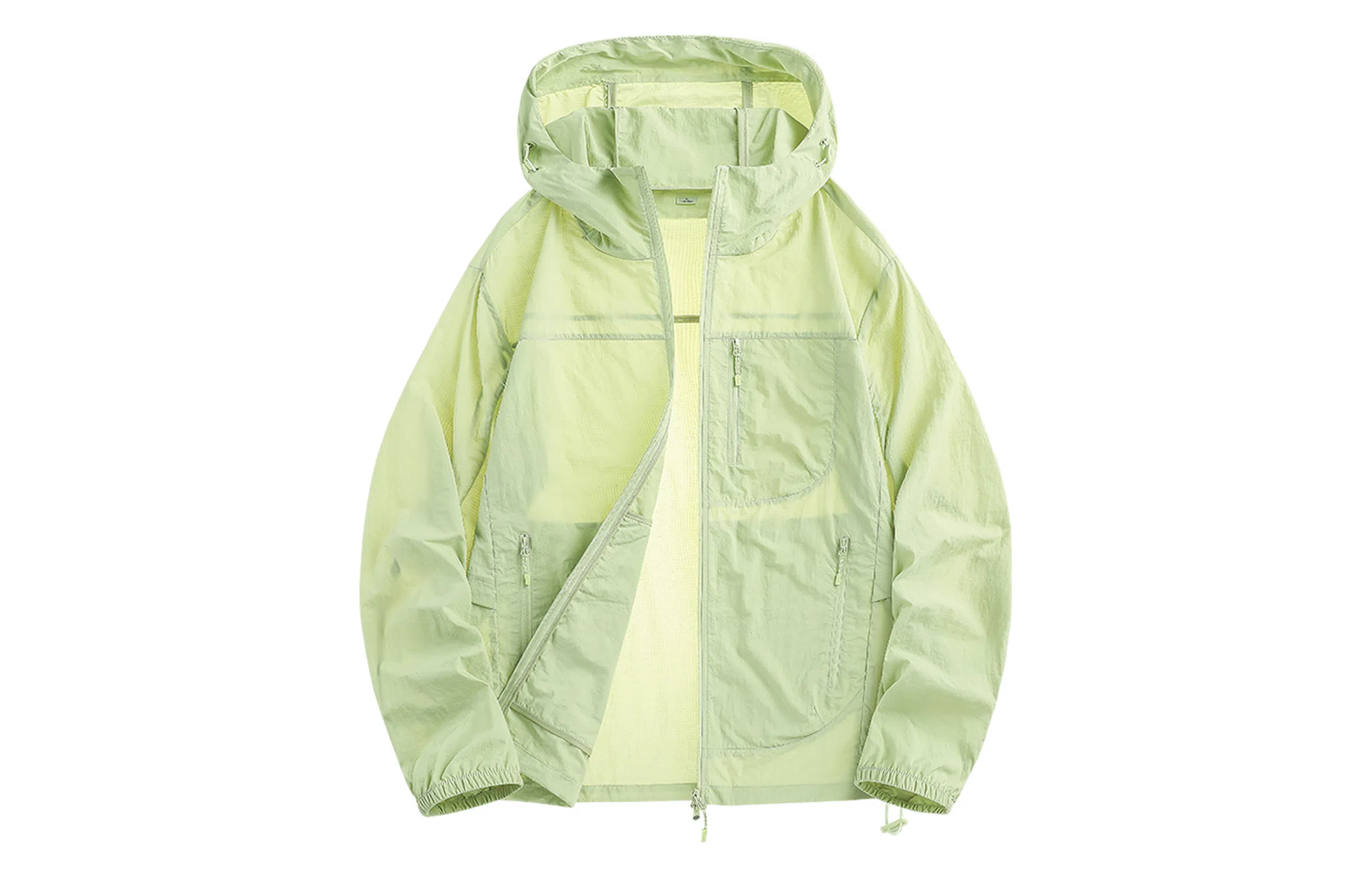 木林森 户外简约轻薄防紫外线冰丝纯色休闲清凉感连帽防晒服 男女同款