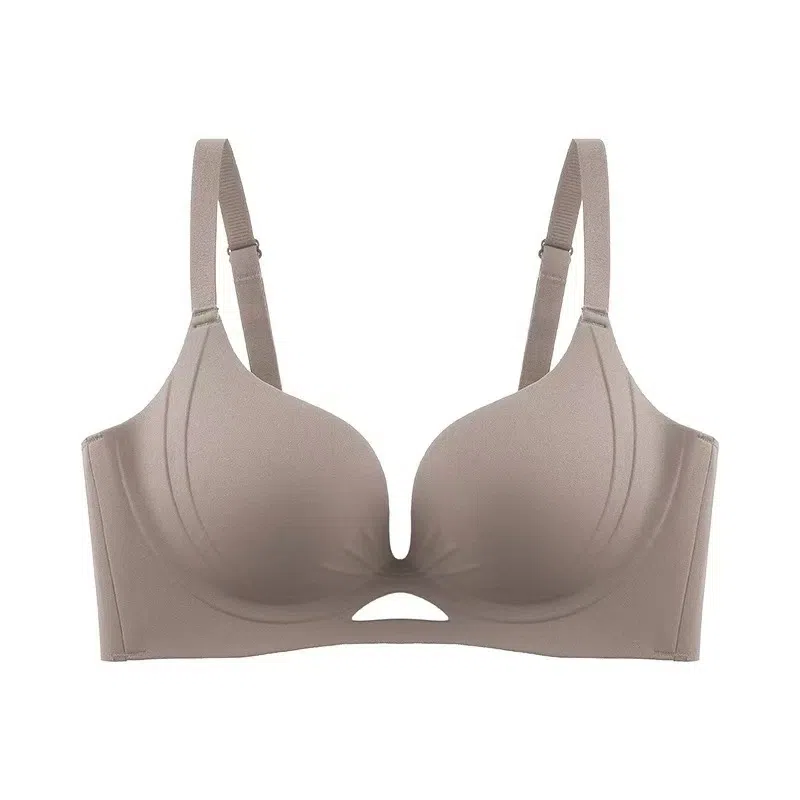 黛尔佳人 大胸显小薄款聚拢上托防下垂无钢圈文胸 女款