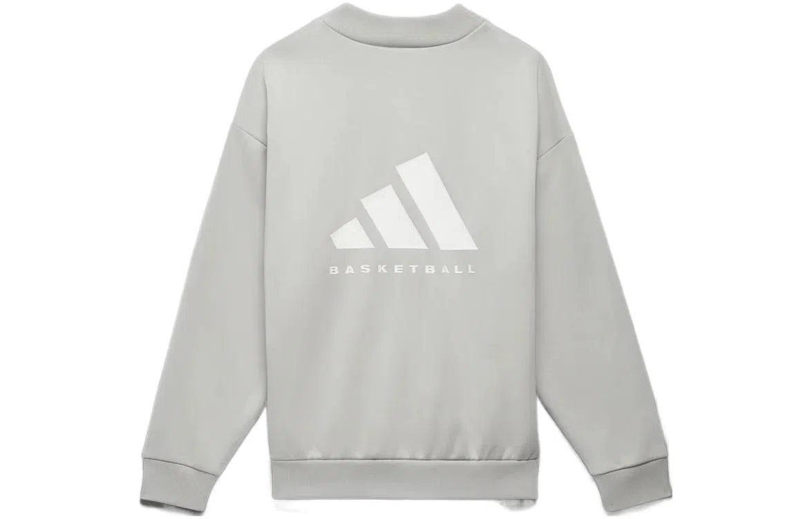 adidas originals Basketball Chapter 1sweat Crewmetal Grey Logo
