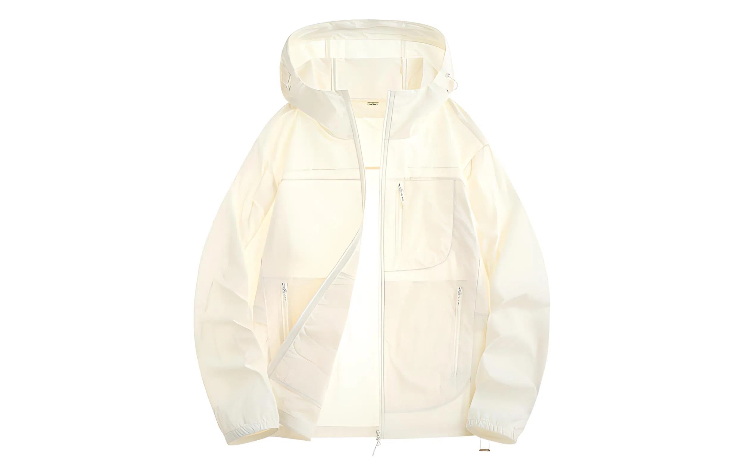 木林森 户外简约轻薄防紫外线冰丝纯色休闲清凉感连帽防晒服 男女同款