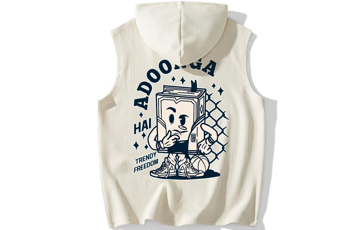 ADOONGA Streetwear Hoodie Vest
