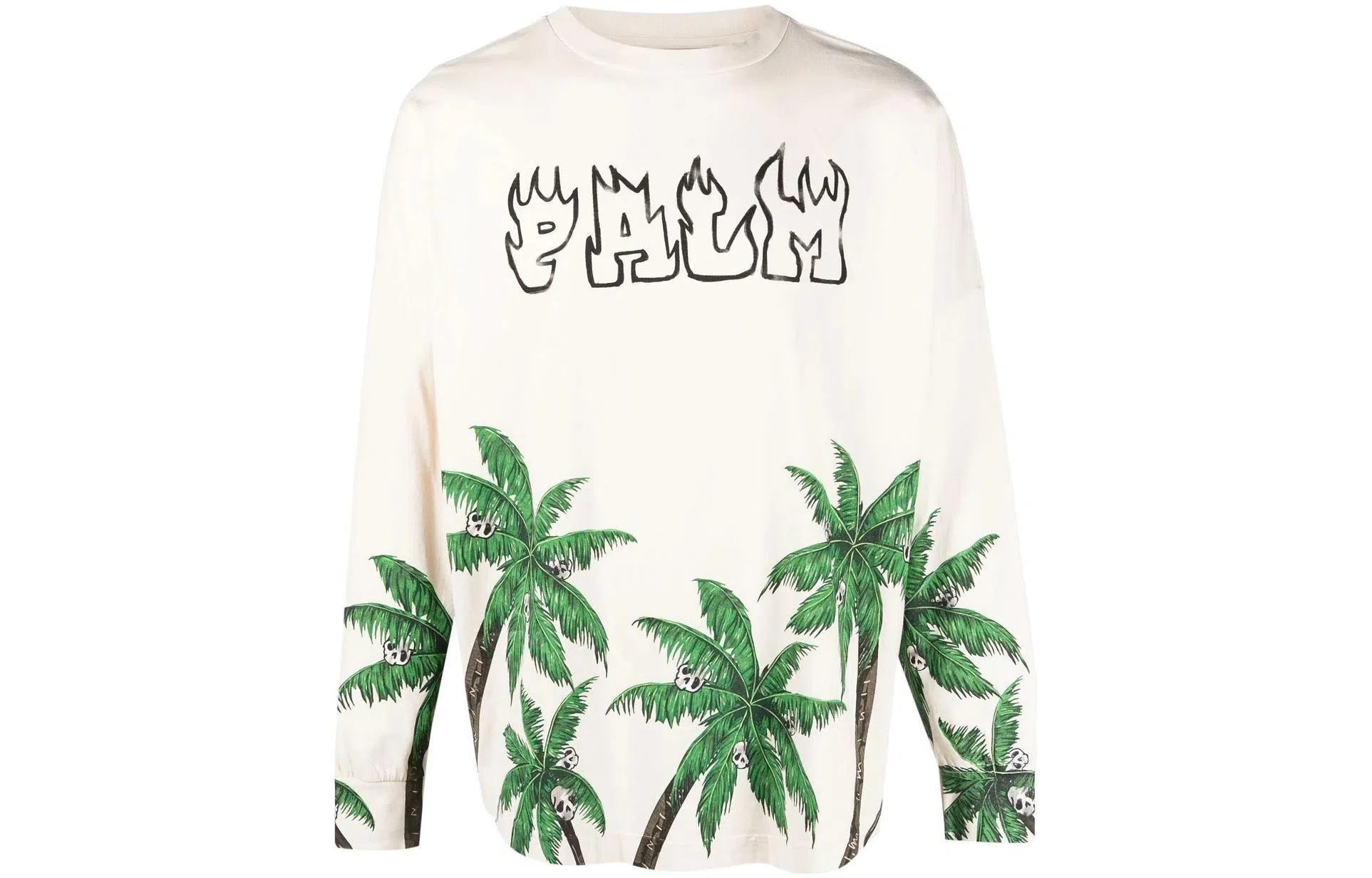 Palm Angels SS23 Crewneck Sweatshirt Off-White