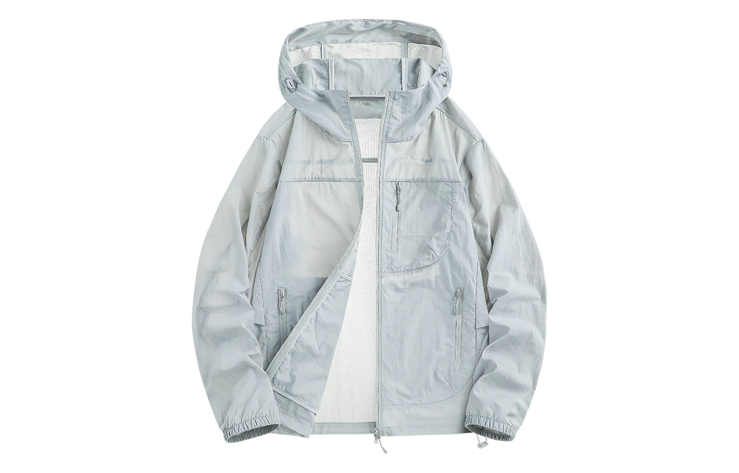 木林森 户外简约轻薄防紫外线冰丝纯色休闲清凉感连帽防晒服 男女同款