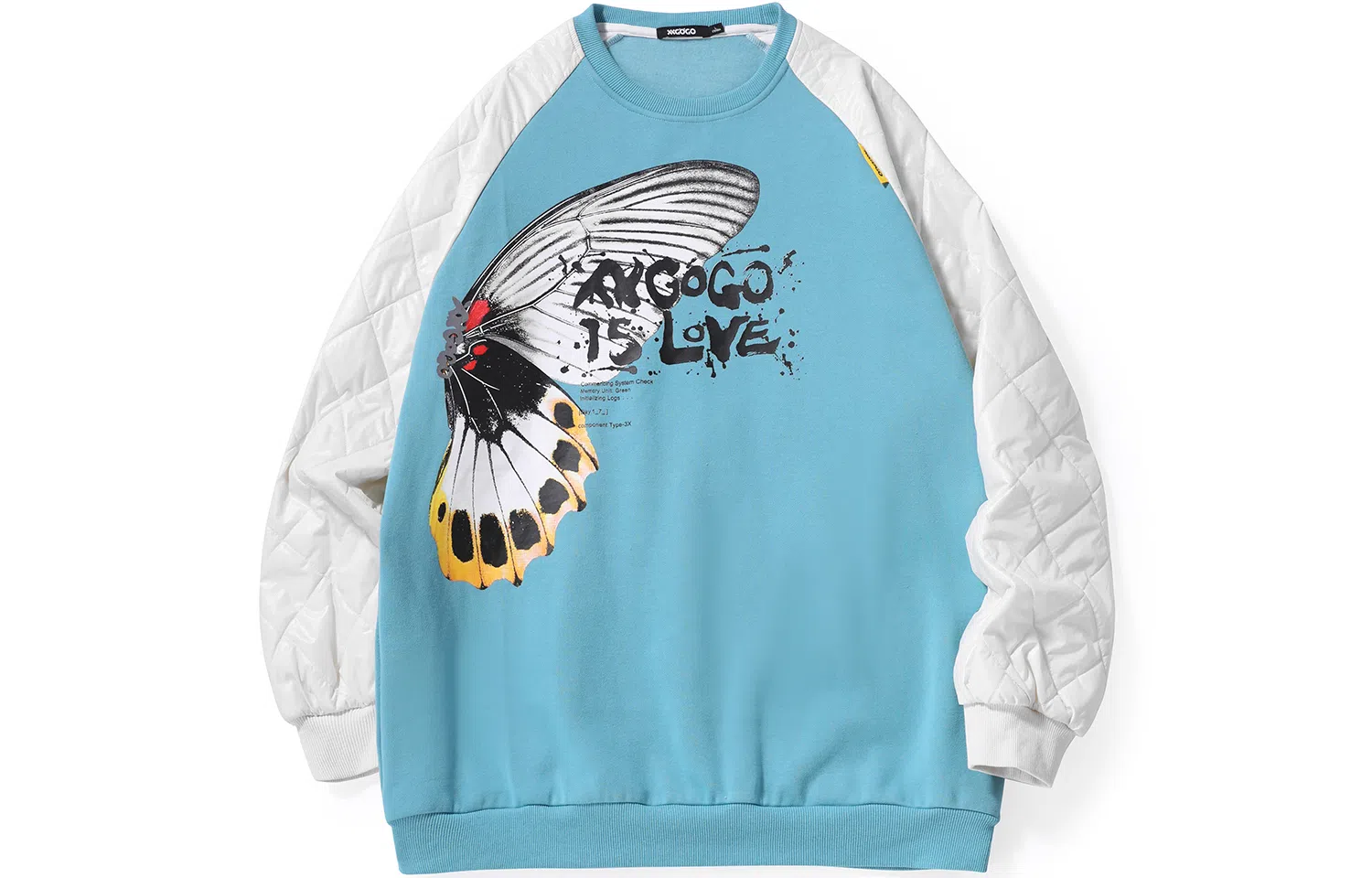 XXGOGO Butterfly Quilted Sweatshirt