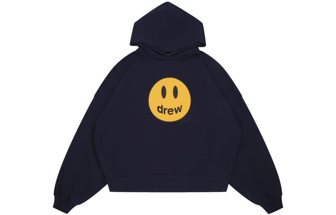 Drew House Mascot Boxy Hoodie Deep Sea Army Blue Dark Navy