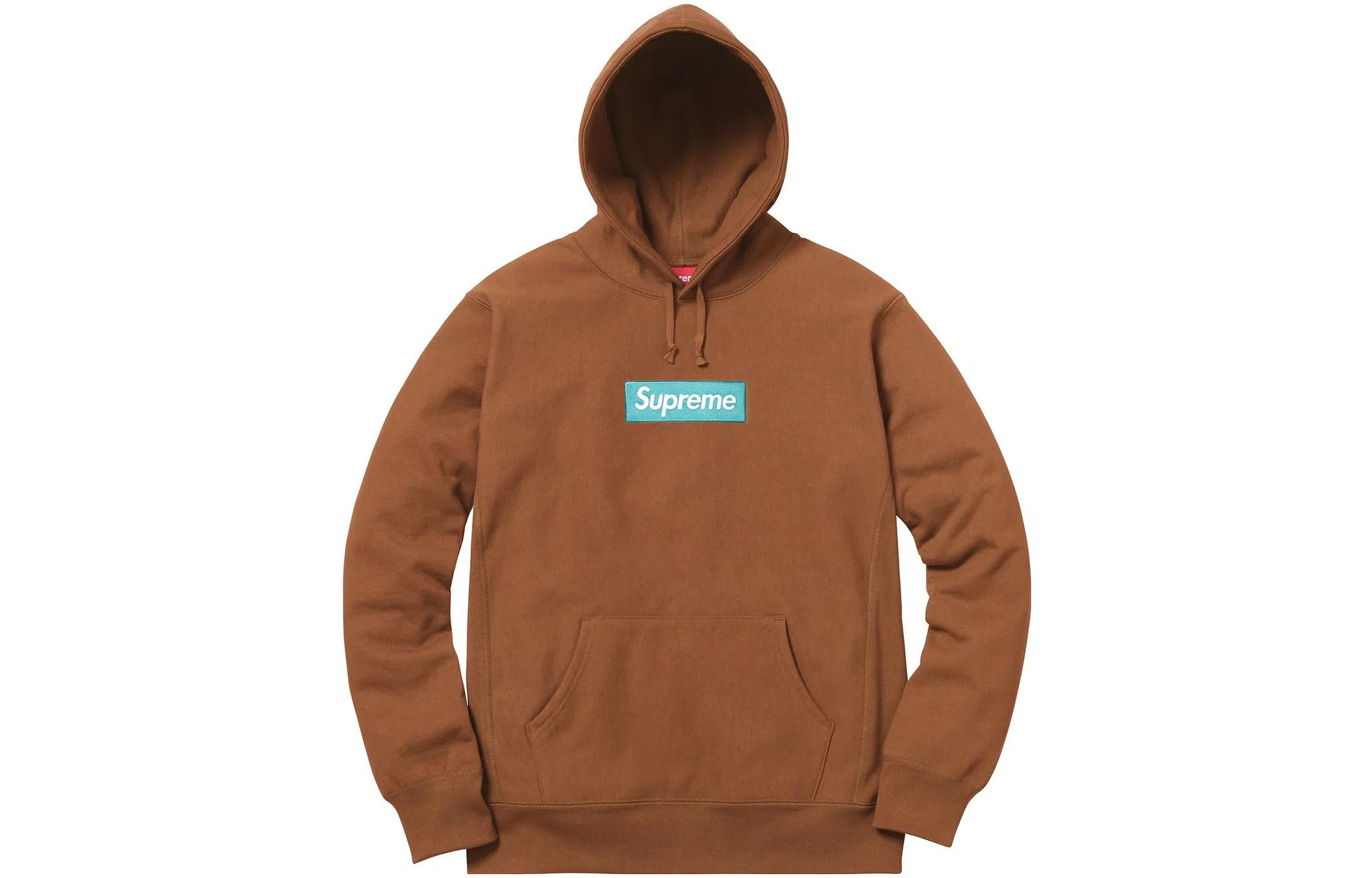Supreme FW17 Box Logo Hooded Sweatshirt Brown