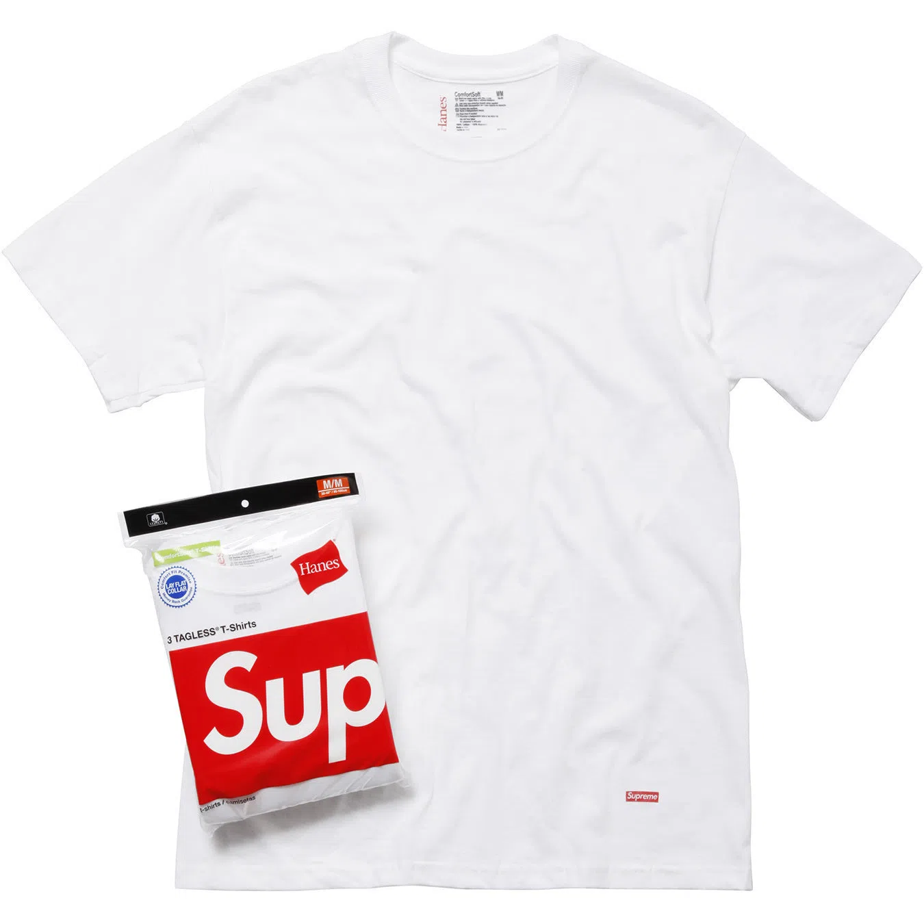 Supreme x Hanes Tagless Tees