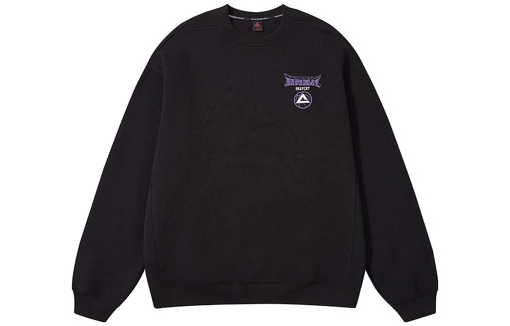 Peak Basketball Cartoon Crewneck Sweatshirt Black