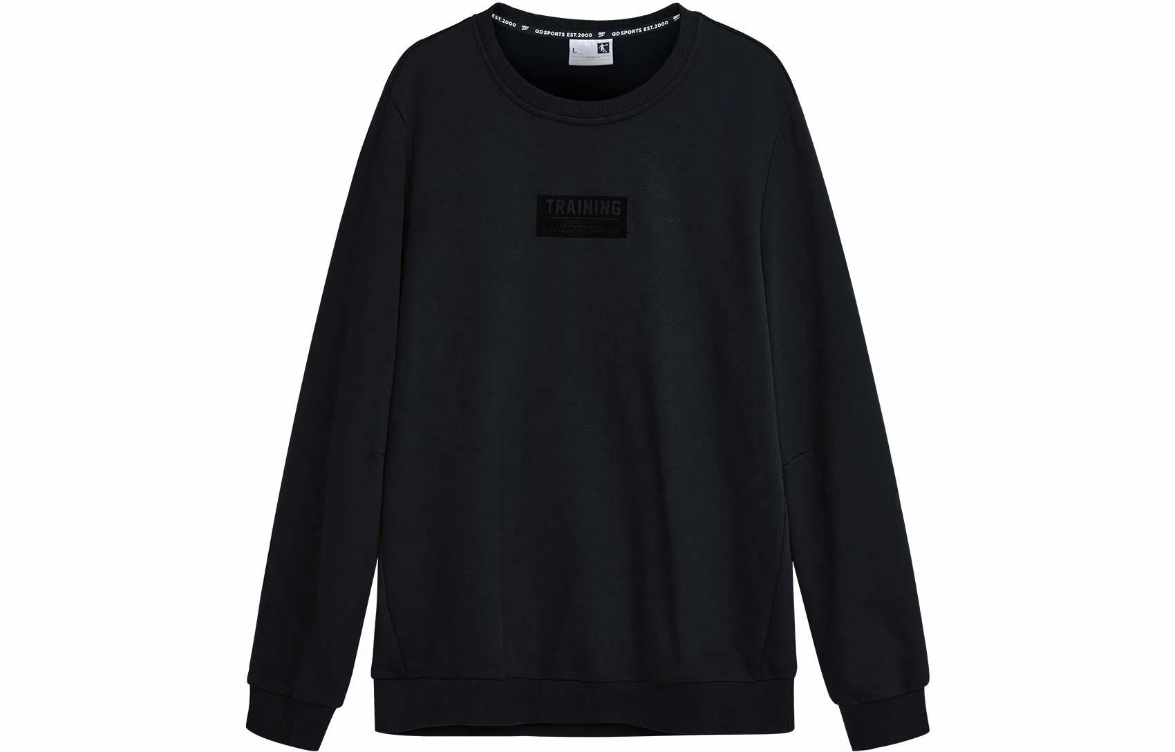 乔丹 纯色圆领抓绒套头卫衣 男款 黑色