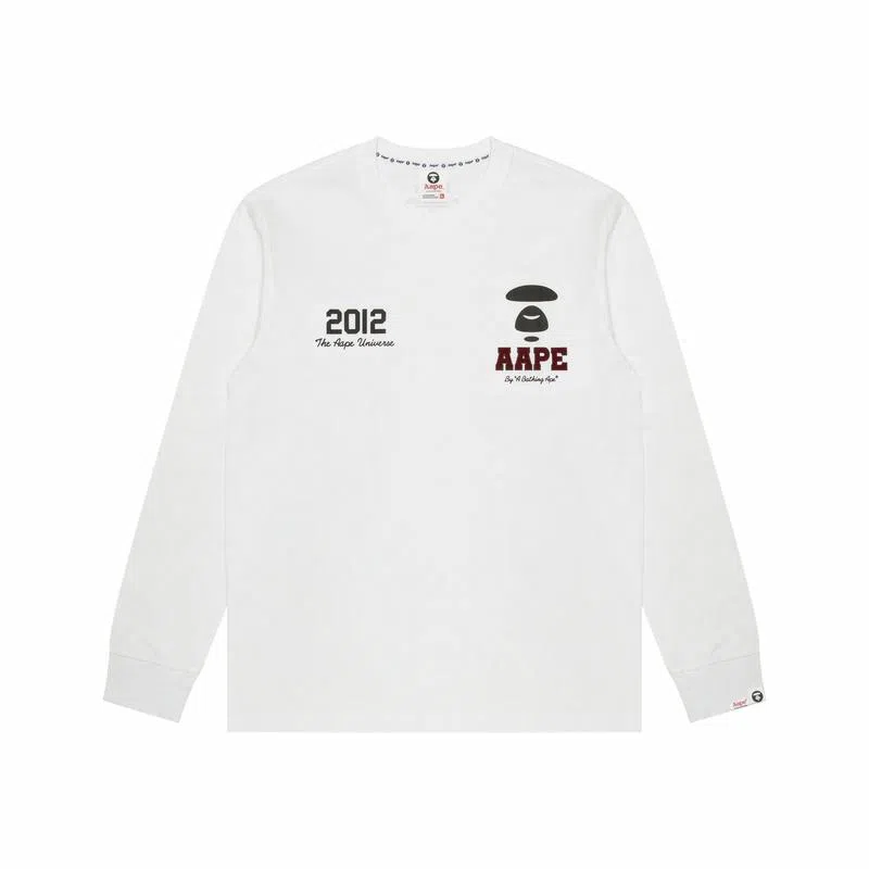 Aape Logo Print Long Sleeve Tee