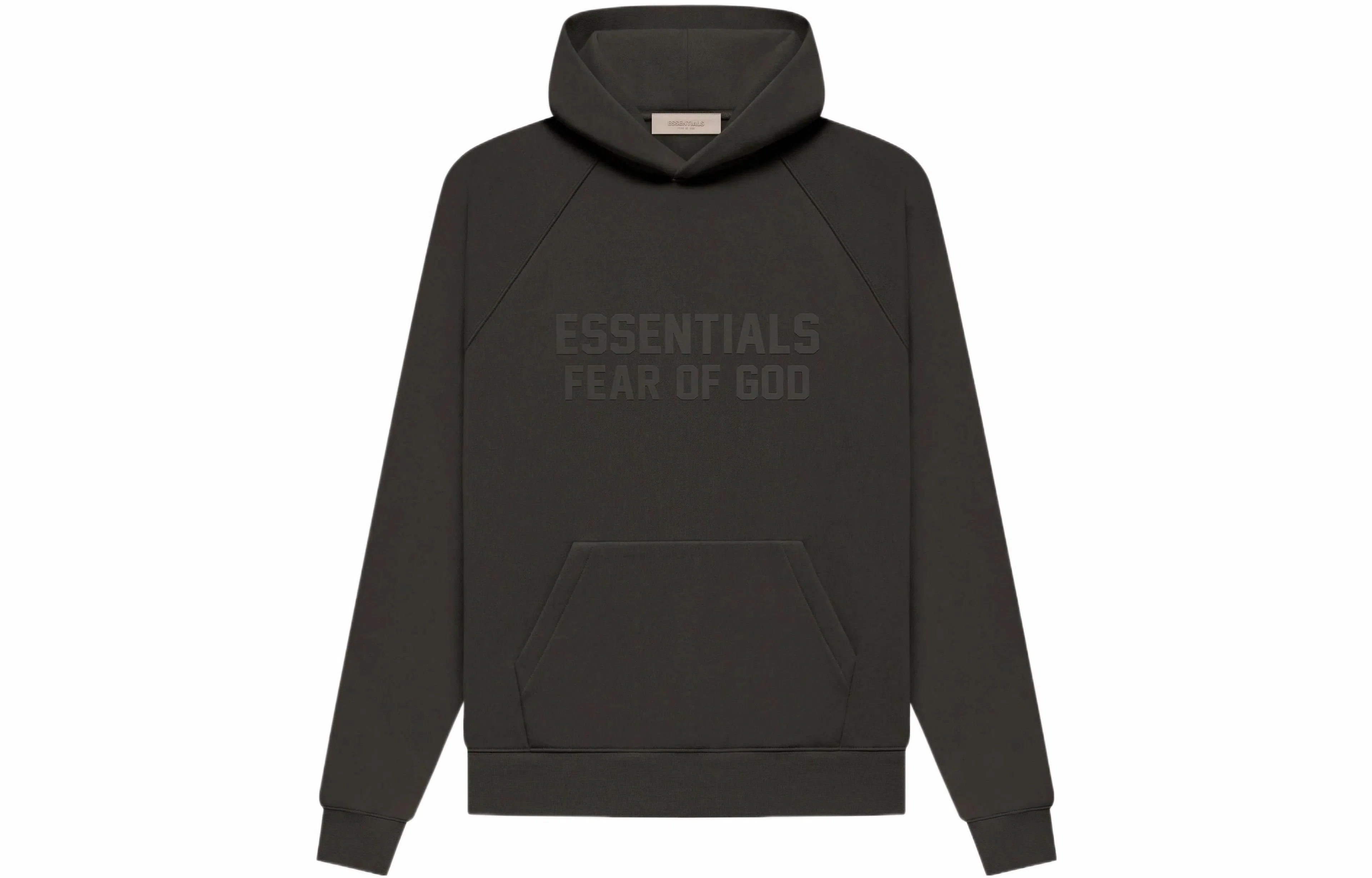 Fear of God Essentials FW22 Essentials Hoodie Wood Off Black Logo