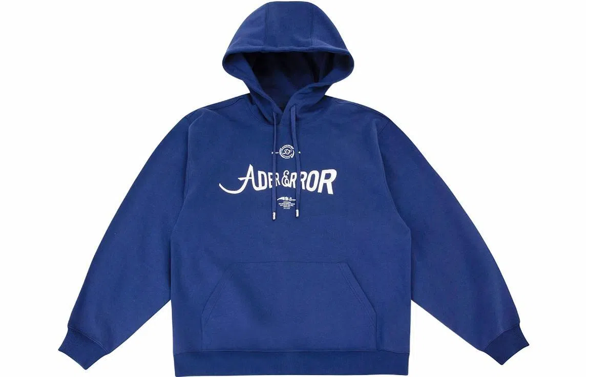 ADER ERROR FW22 Printed Hoodie Blue