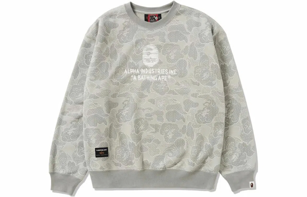 A BATHING APE x Alpha Industries FW23 Crewneck Sweatshirt