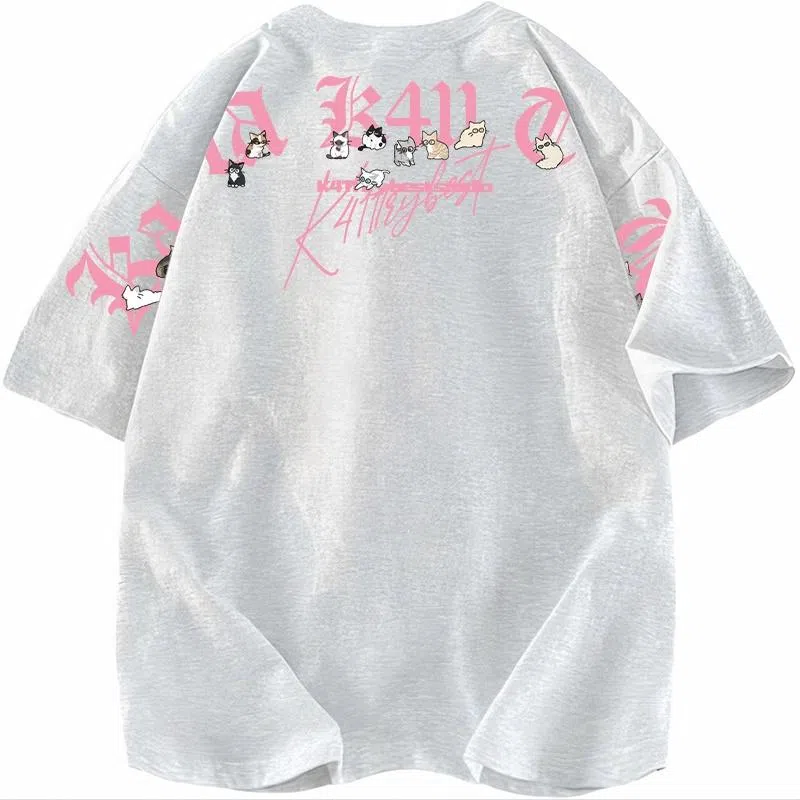 K411 Cute Cat Logo T-Shirt
