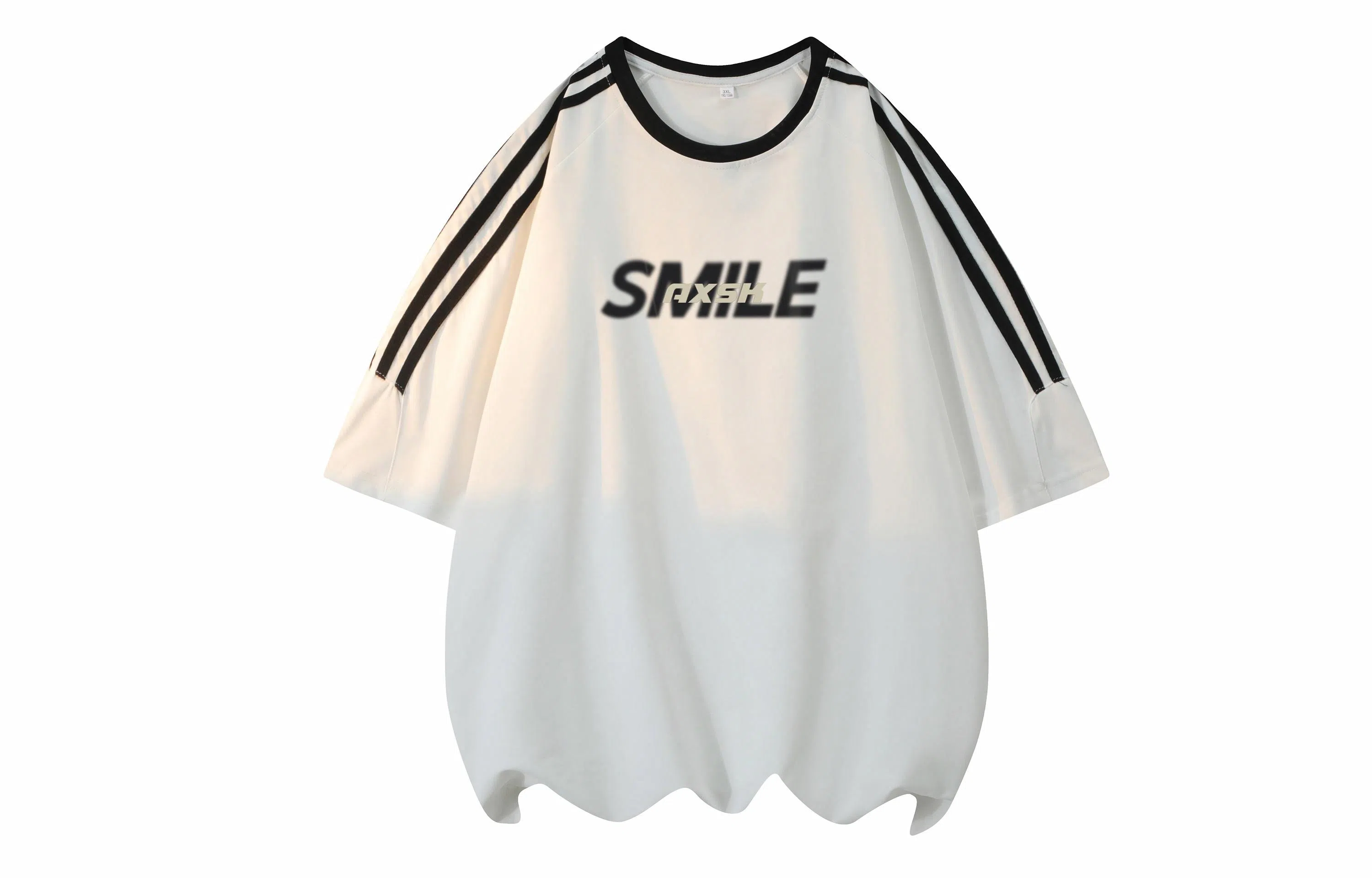 A.X.S.K Striped Oversized Pullover Tee