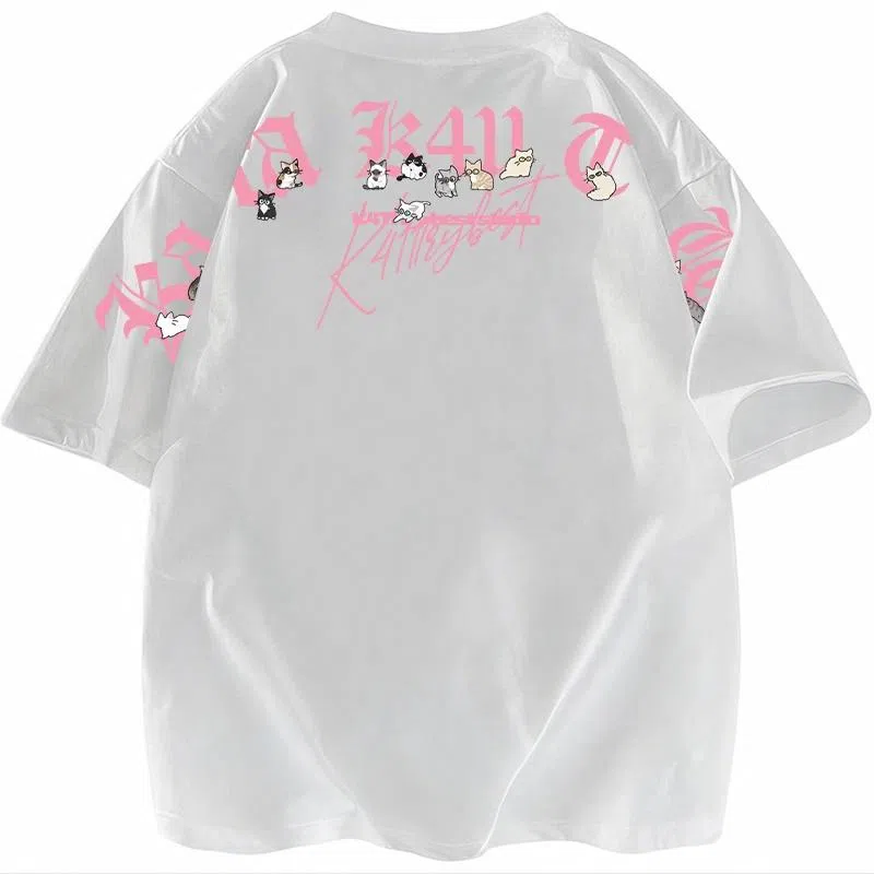K411 Cute Cat Logo T-Shirt
