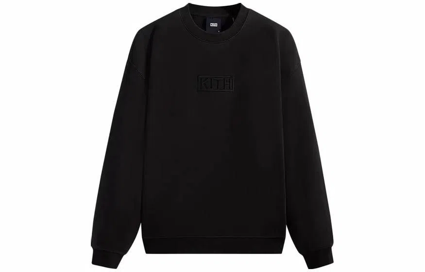 KITH Logo Print Long Sleeve Black