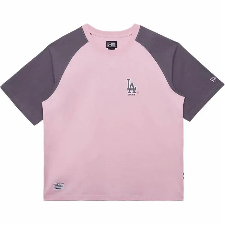 New Era FW24 Dodgers Print T-Shirt Pink