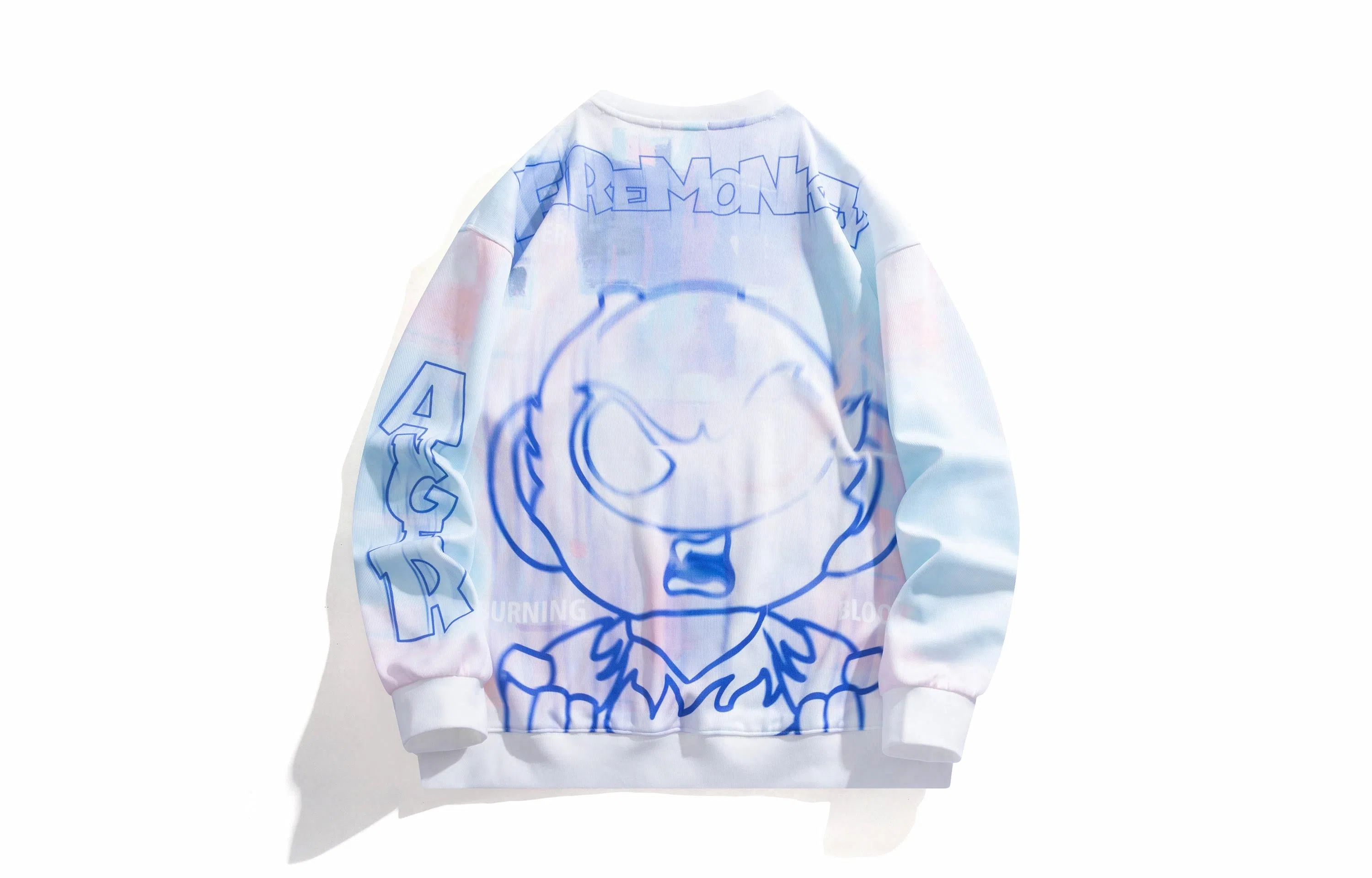 FireMonkey Gradient Letter Print Sweatshirt