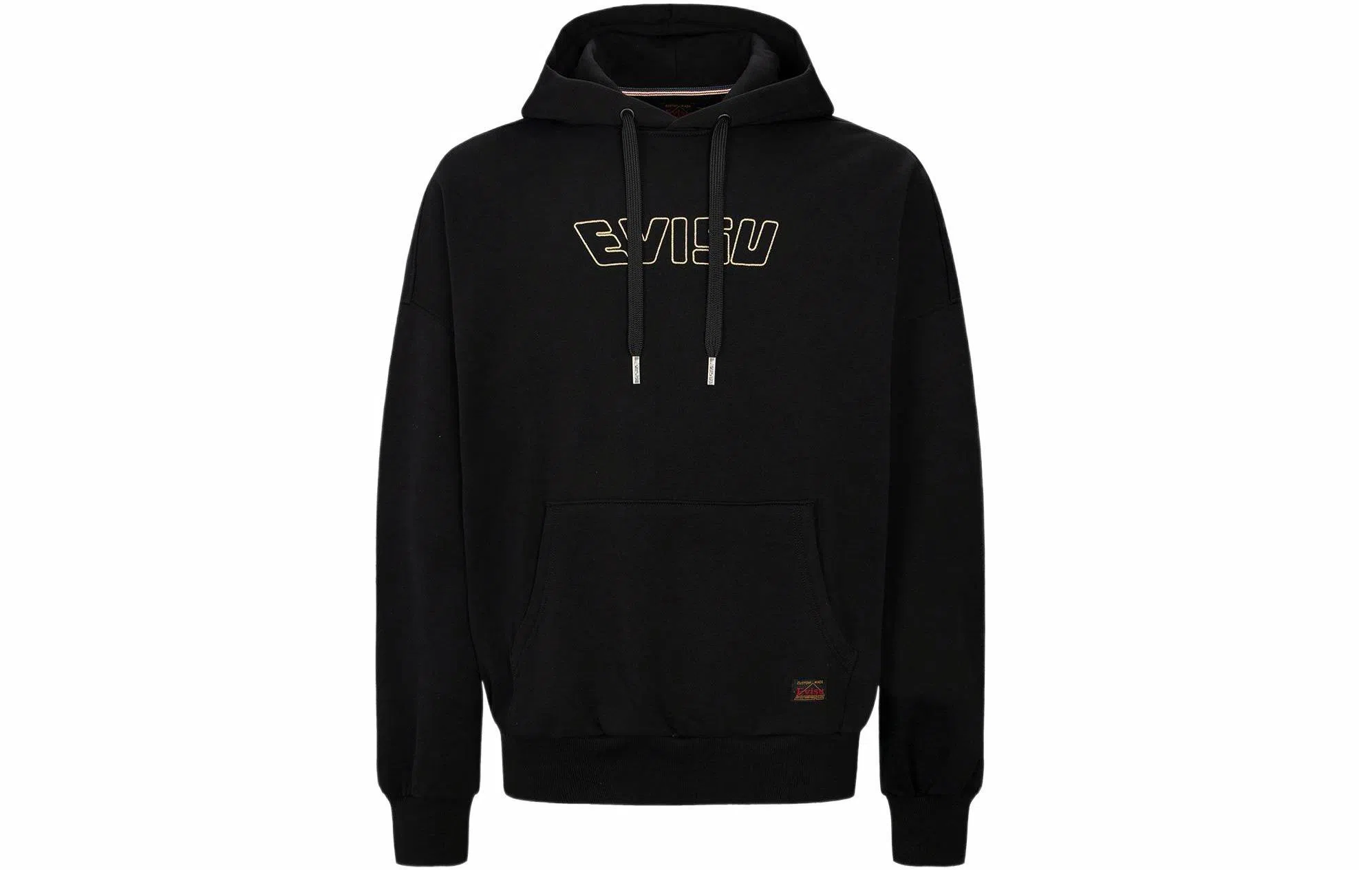 EVISU FW22 Fisherman Buddha Logo Hoodie Black