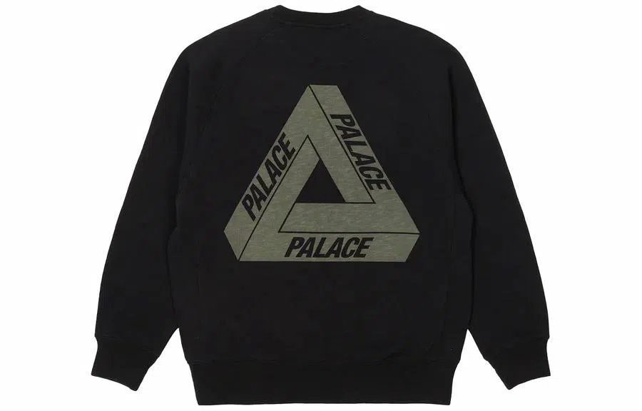 PALACE FW22 Tri-Ferg Slub Crew Black