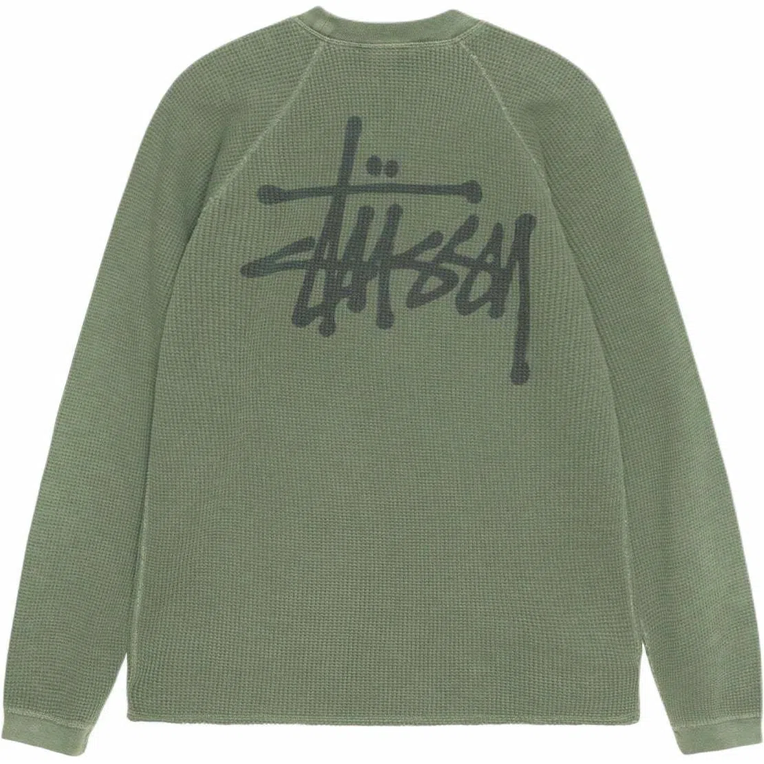 Stussy FW24 RAGLAN THERMAL LS CREW logoT