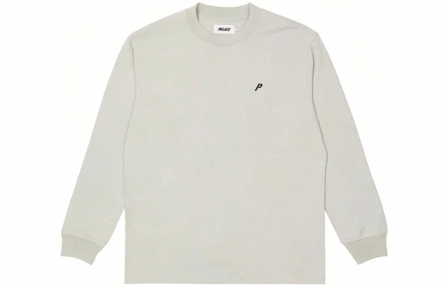 PALACE Mock Neck 320 Crew Grey Maal