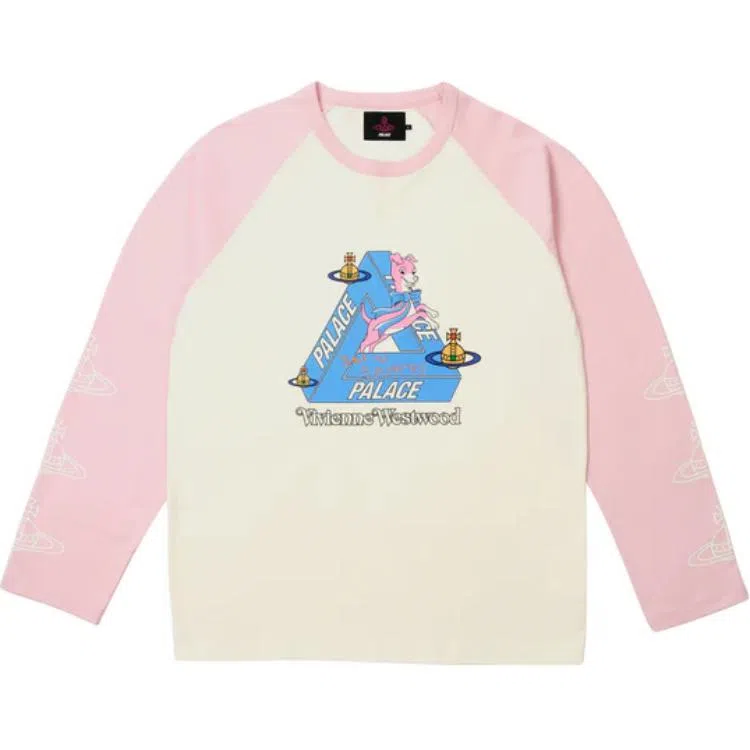 Palace x Vivienne Westwood Raglan Longsleeve Pink