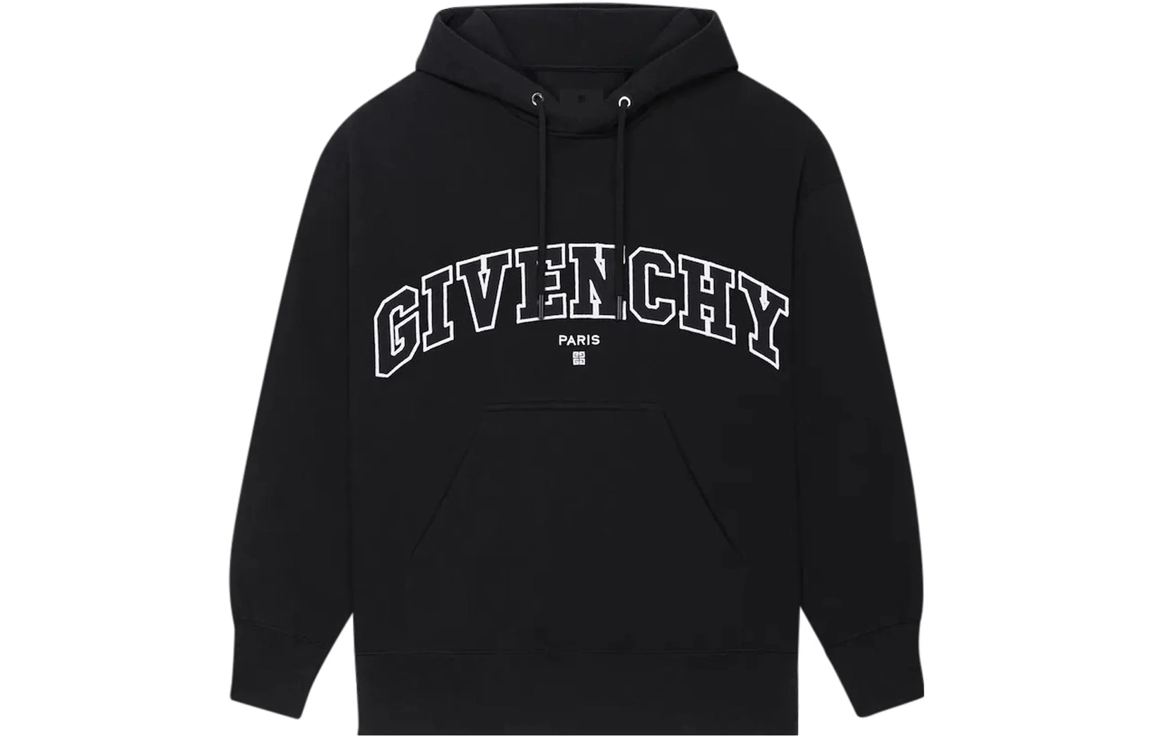 Givenchy FW22 Logo Print Hoodie Black