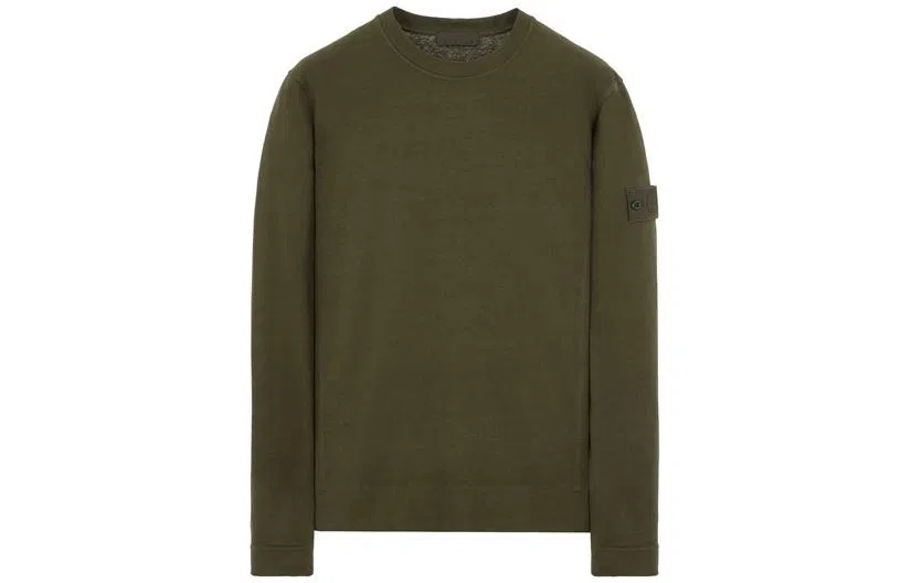 Stone Island Ghost Pieces Crewneck Military Green
