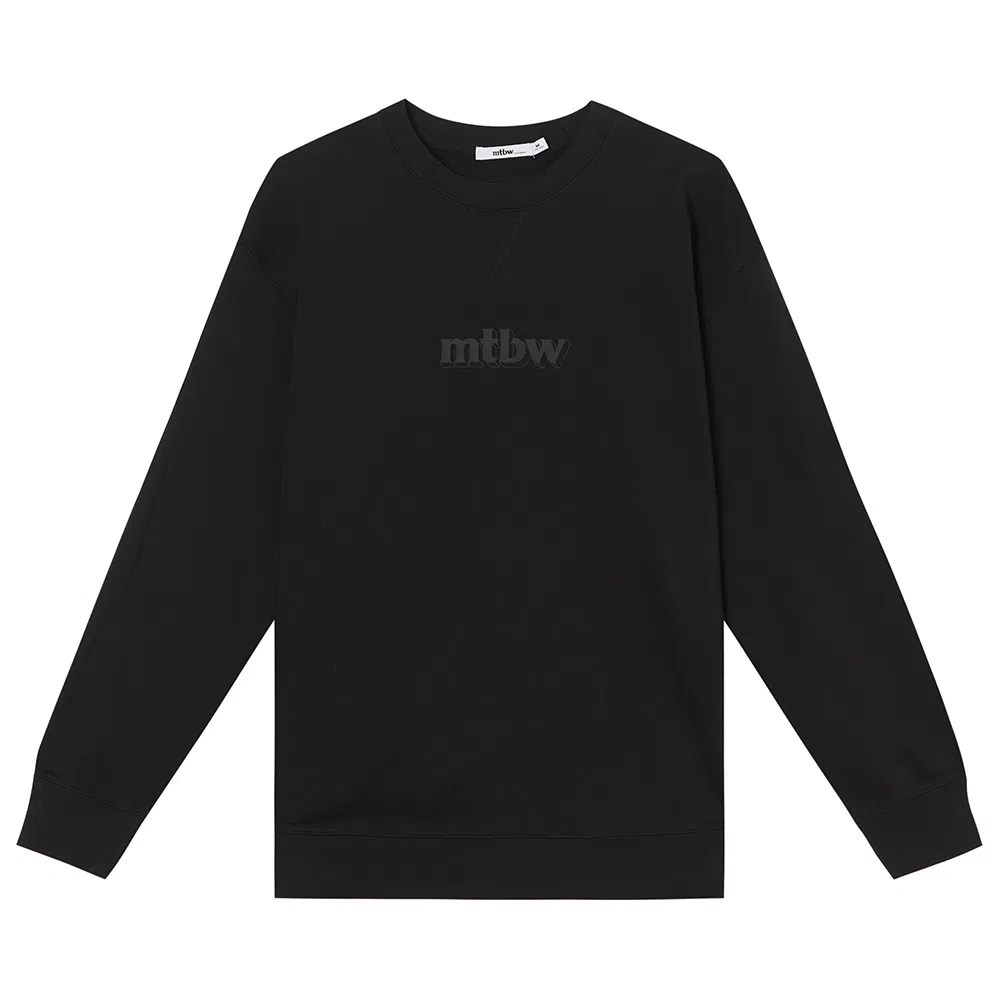 美特斯邦威 针织套头圆领印花卫衣 男女款