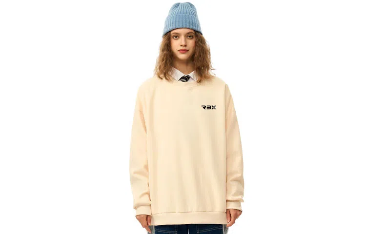 人本 印花图案简约户外逛街时尚宽松套头长袖圆领卫衣 男女同款