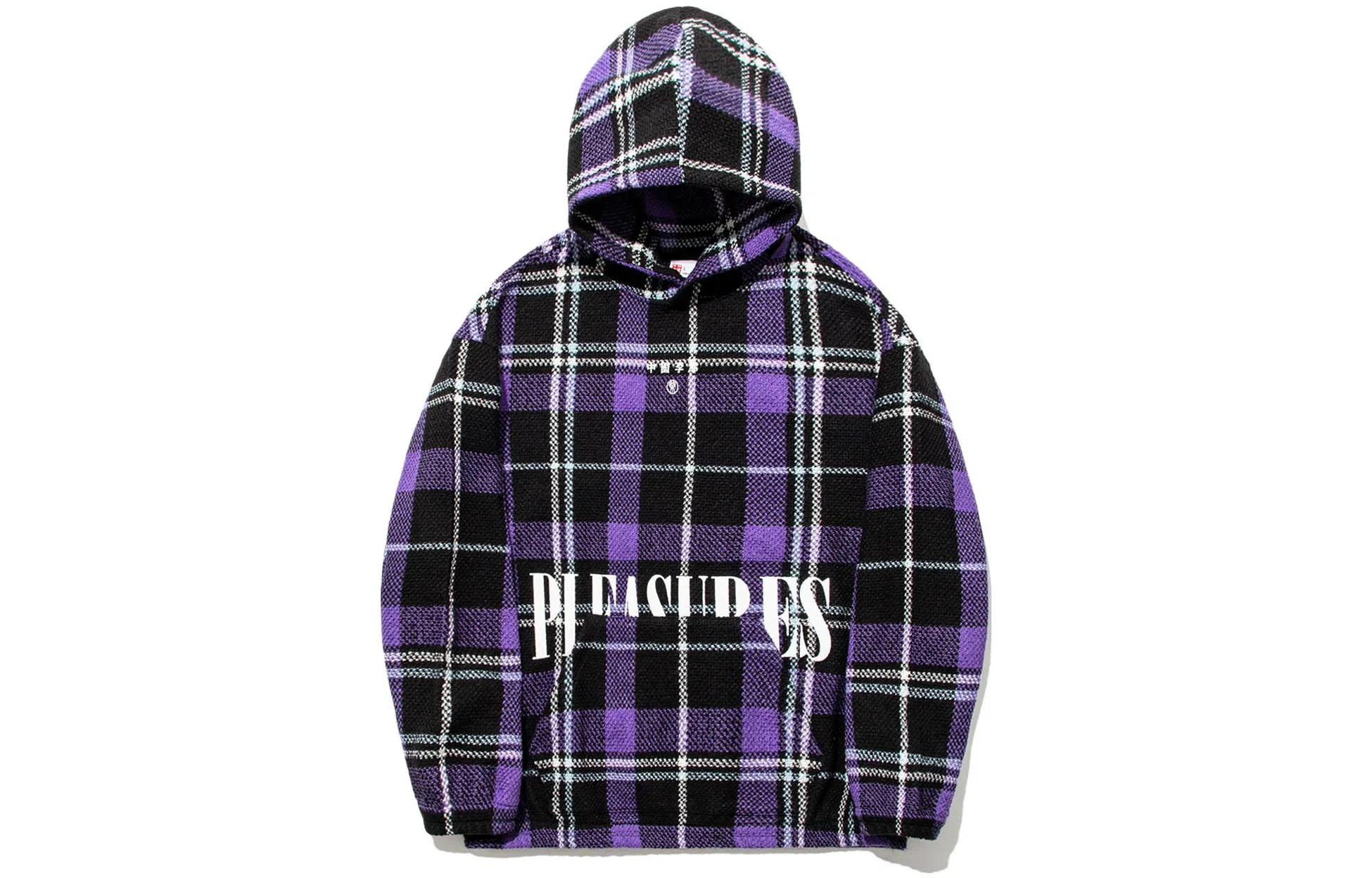 Li-Ning x PLEASURES Plaid Letter Print Hoodie