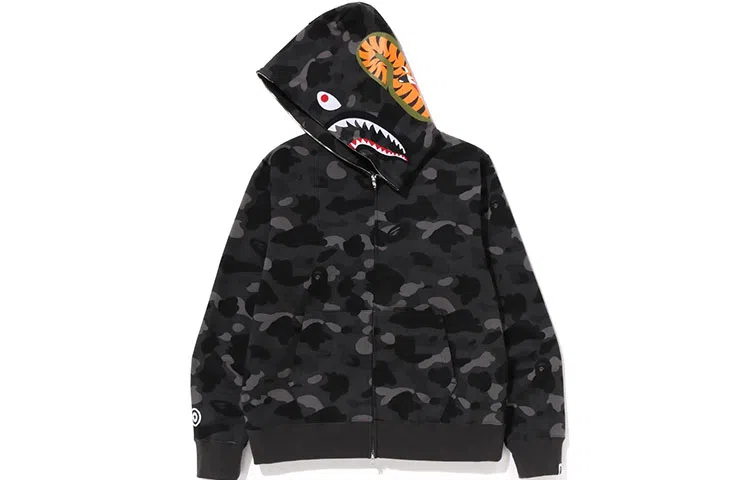A BATHING APE Color Camo Shark Hoodie