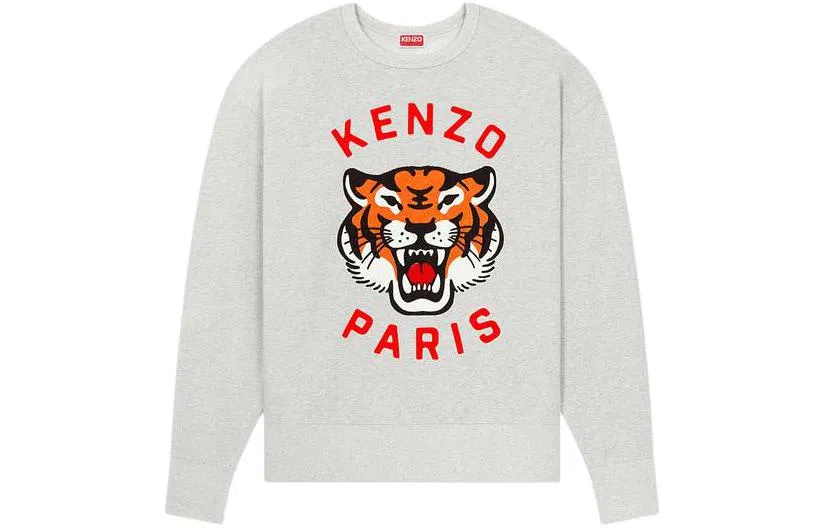 KENZO Embroidered Oversized Genderless Sweatshirt Logo