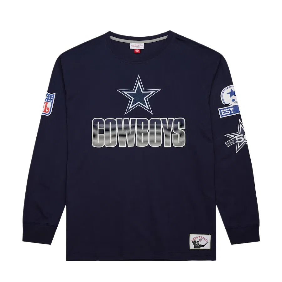Mitchell Ness x NFL Dallas Cowboys Vintage Logo Allover T