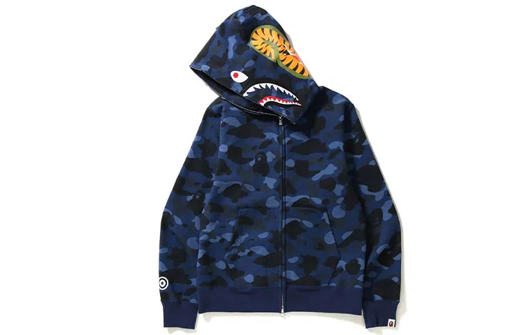 A BATHING APE Color Camo Shark Hoodie