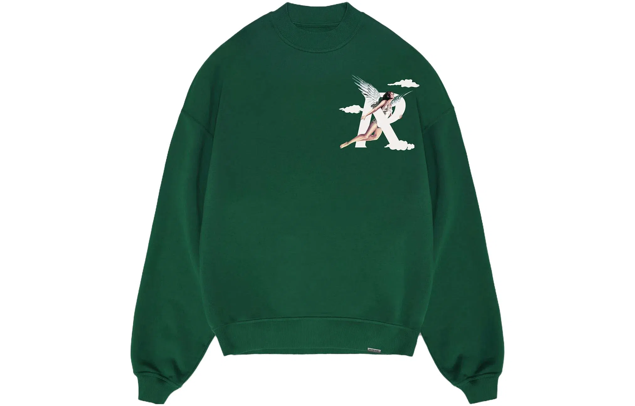 REPRESENT Angel Print Crewneck Sweatshirt Green