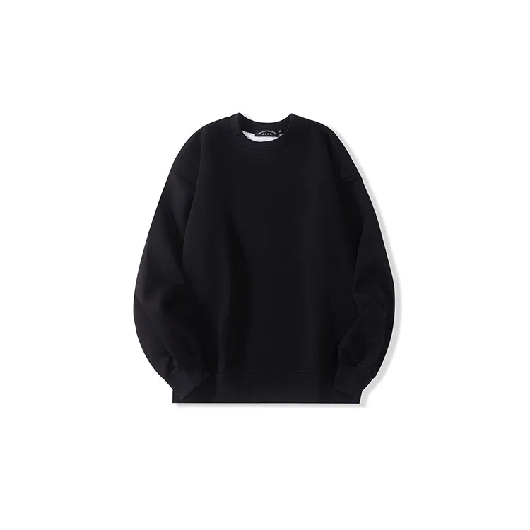 我是大卫 纯色简约圆领宽松休闲卫衣 男女同款